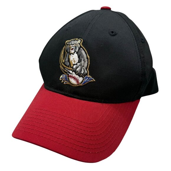 Sacramento RiverCats Black & Red Adjustable Baseball Cap Strapback Hook and Loop - Picture 1 of 9